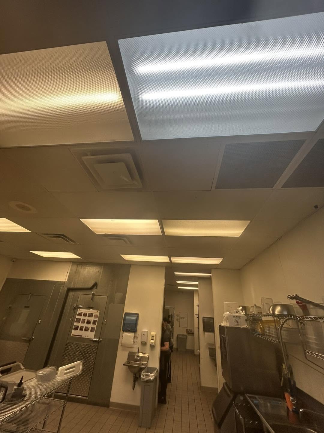 office lighting before